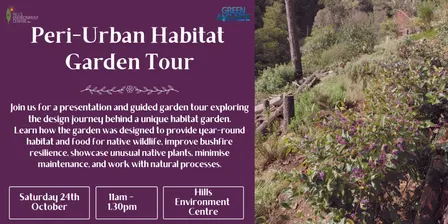 Peri-Urban Habitat Garden Tour
