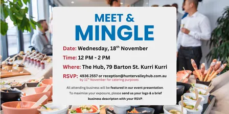 Meet & Mingle at the Hub Networking Event in November