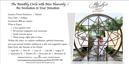 An Invitation to Your Intuition Circle -Miss Heavenly Psychic Medium