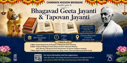 Bhagavad Geeta Jayanti & Tapovan Jayanti 2026