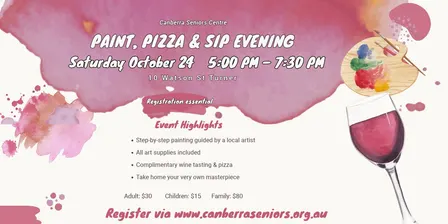 Paint, Pizza & Sip Evening