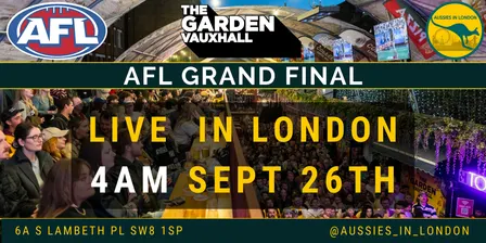 2026 AFL Grand Final - Live in London