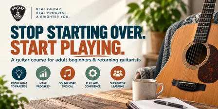 Restart Guitar  – 5 Week Course | Lara, Geelong Region