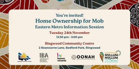 Home Ownership for Mob: Eastern Metro Information Session