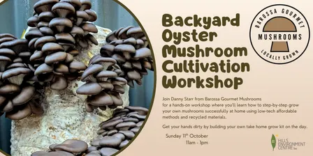 Backyard Oyster Mushroom Cultivation Workshop with Barossa Gourmet Mushrooms