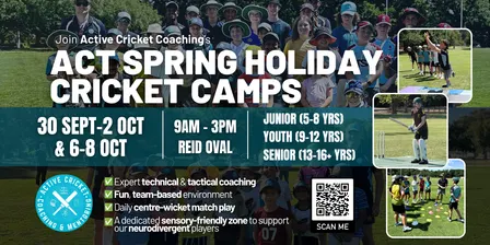 ACT Spring Holiday Cricket Camps 🏏