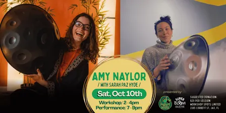 Handpan Workshop & Concert with Amy Naylor & Sarah Paz Hyde at the Emerald Teahouse
