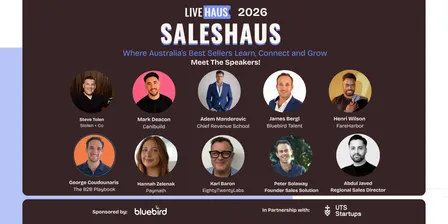 SalesHaus Sydney · Nov 2026: Where Australia's Best Sellers Learn, Connect & Grow