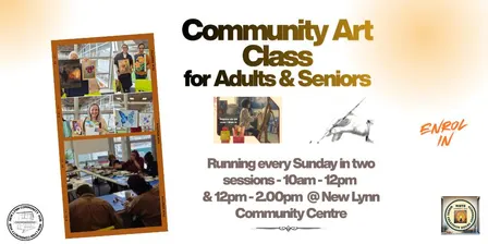 Community Art Class at New Lynn Community Centre