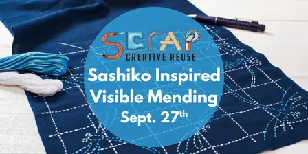 Sashiko Inspired Visible Mending 9/27