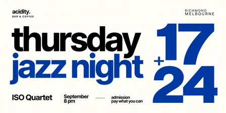 Thursday Jazz Night — ISO Quartet | acidity. Richmond