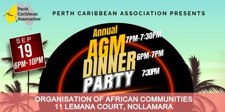 PCA Annual AGM, Dinner & Party 2026