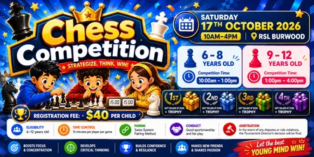 Chess Competition at Kids Enrichment Expo Oct 2026
