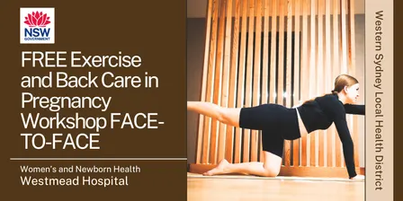 FREE Exercise and Backcare in Pregnancy Thursday FACE-TO-FACE 8th October 2026