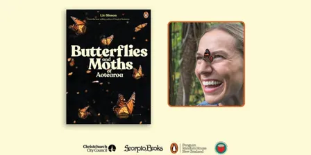 Author talk and book launch: Liv Sisson – Butterflies and Moths of Aotearoa