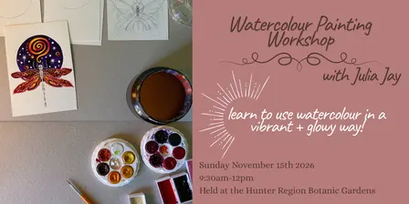 Watercolour Painting Workshop - Dragonfly Theme