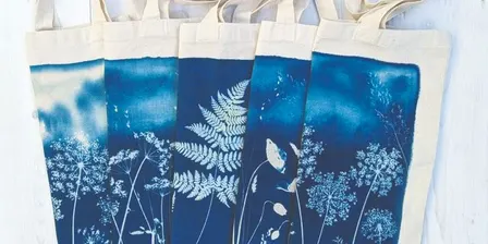 Green Thumbs: Cyanotype Tote Bag