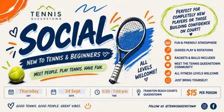 Thursday Tennis Social — New to Tennis & Beginners 🎾