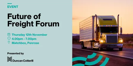 Future of Freight Forum with Duncan Cotterill