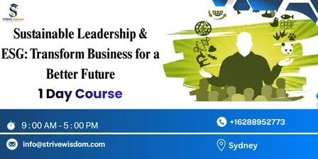 Sustainable Leadership & ESG: Transform Business for a Better Future in 1 Day  | Sydney