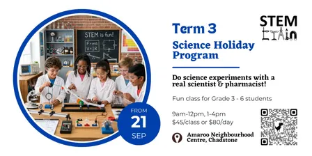 Stem Train Term 3 Holiday Science Program
