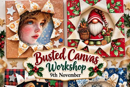 Christmas Busted Canvas Workshop
