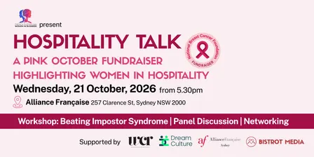 Hospitality talk | A Pink October Fundraiser Highlighting Women in Hospitality