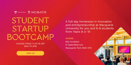 MQ Incubator & Young Wisdom Student Startup Bootcamp Term 3 2026
