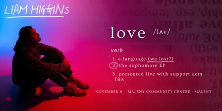 Liam Higgins - Love Is A Language Tour - Maleny
