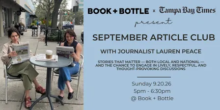 September Article Club: Book + Bottle x Tampa Bay Times