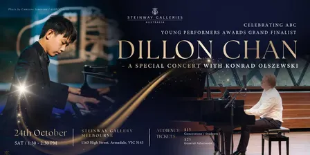 Celebrating ABC Young Performers Awards Grand Finalist Dillon Chan – A Special Concert with Konrad Olszewski