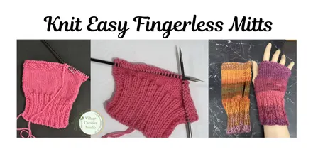 Knit Easy Fingerless Mitts