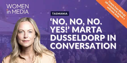 'No, no, no. Yes!' Marta Dusseldorp in conversation