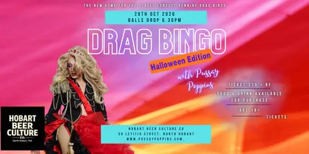 Drag Bingo- Hobart Beer Culture Co 29/10/26