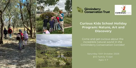 Curious Kids School Holiday Program: Nature, Art and Discovery