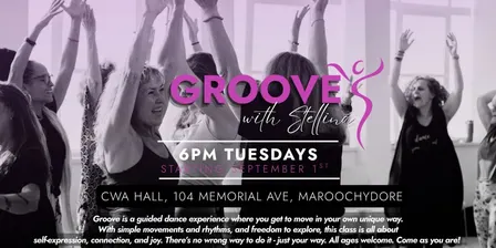 GROOVE with Stellina 6pm Tuesdays CWA Hall, Maroochydore