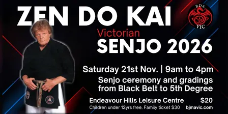 2026 State Zen Do Kai Grading and SENJO