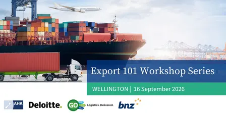 Export 101 Workshop Series | Wellington