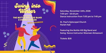Swing into Winter Featuring the Bottle Hill Big Band & Swing Lesson