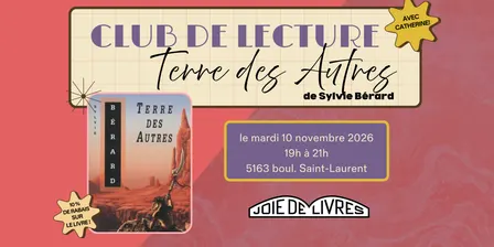 Club de lecture - Terre des Autres de Sylvie Bérard