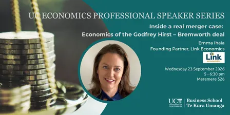 UC Economics Professional Speaker Series with Emma Ihaia