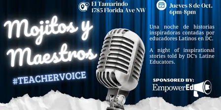 Mojitos y Maestros: The 2026 Latina/o Educator Story Lounge!