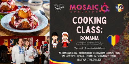 MOSAIC Cooking Class: Romania | Association of the Romanian Community in SA