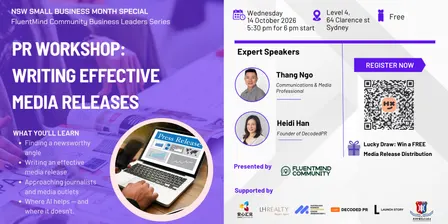 PR Workshop: Writing Effective Media Releases