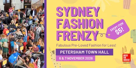 Fashion Frenzy Sydney | Pre-Loved Fashion Sale | November 2026