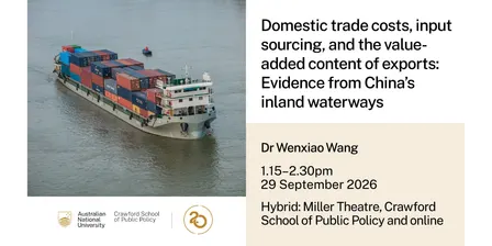 Domestic trade costs, input sourcing, and the value-added content of exports: Evidence from China’s inland waterways