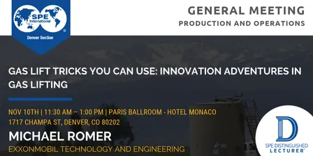 SPE Denver General Meeting November 2026