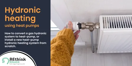 Hydronic heating using heat pumps