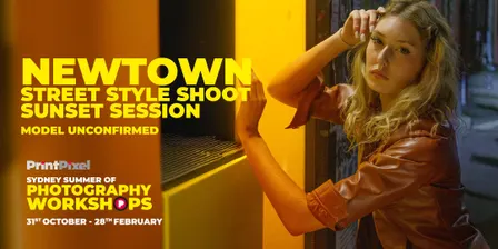 Newtown Sunset street shoot with [Model pending]