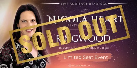 Psychic Medium, Nicola Heart - Ringwood September 2026